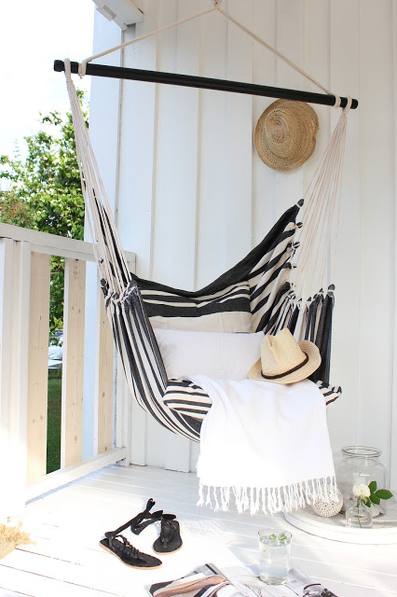 Hammock on balcony sale