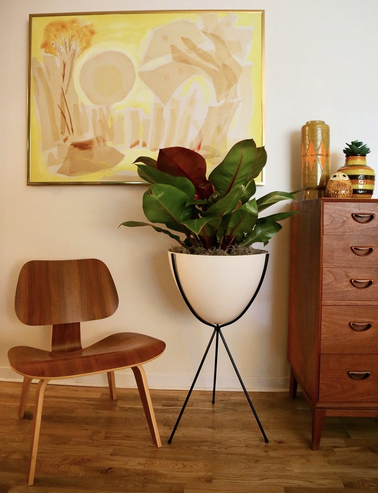 midcentury plant stand