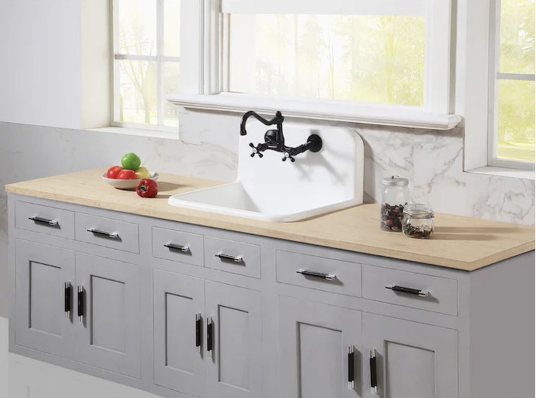 Kingston Brass Oil Rubbed Bronze Wall Mounted Faucet