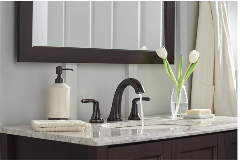 Pfister Matte Black Bathroom Sink Faucet