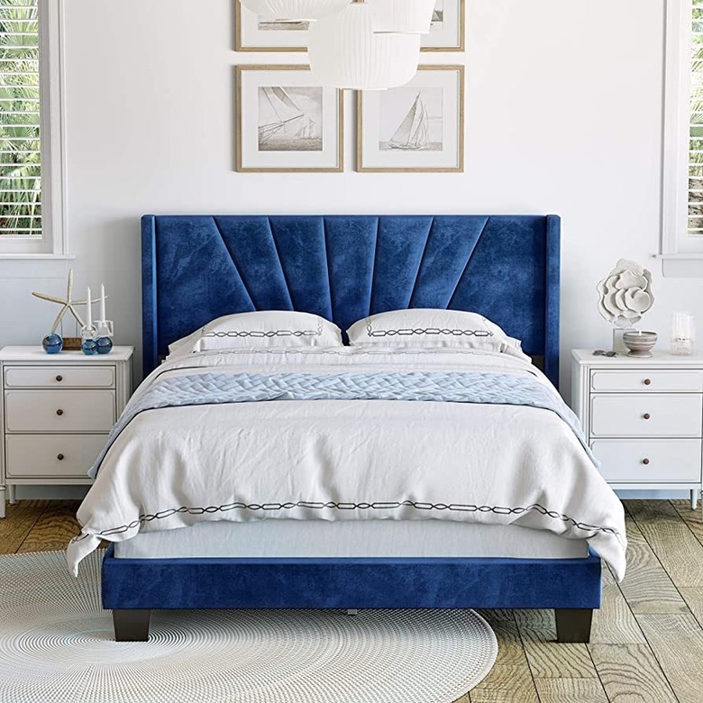 Boyd Sleep Valencia Velvet Upholstered Platform Bed