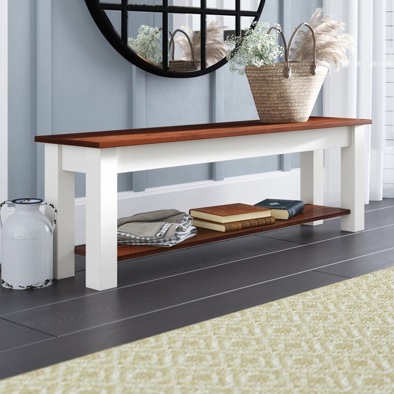 Alcott Hill Teri Solid Wood Storage Bench