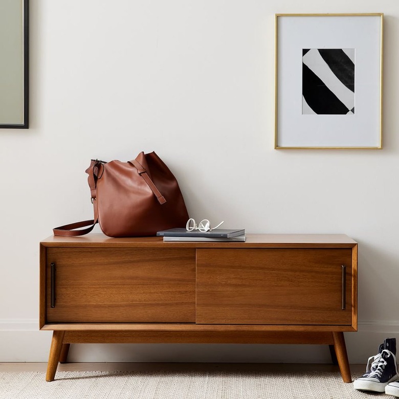 West Elm Mid-Century Modern Entryway Bench