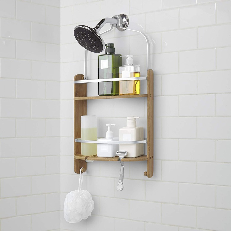 umbra barrel shower caddy