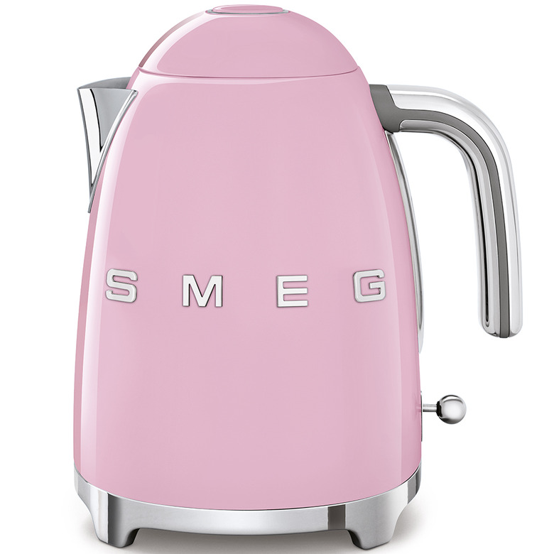 pink electric tea kettle