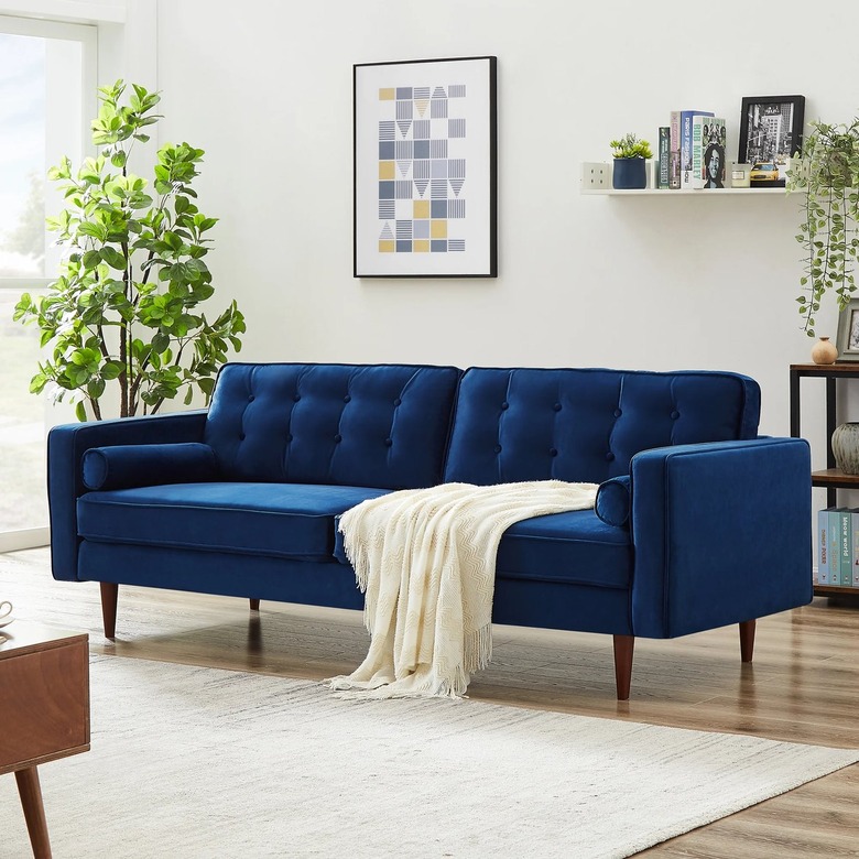 Mercury Row Bouie Velvet Square Arm Sofa
