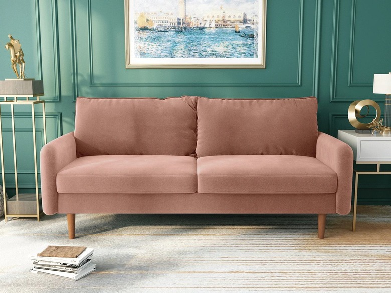 George Oliver Cilla Velvet Square Arm Sofa