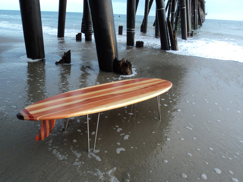 Kai Surf Decor Surfboard Coffee Table