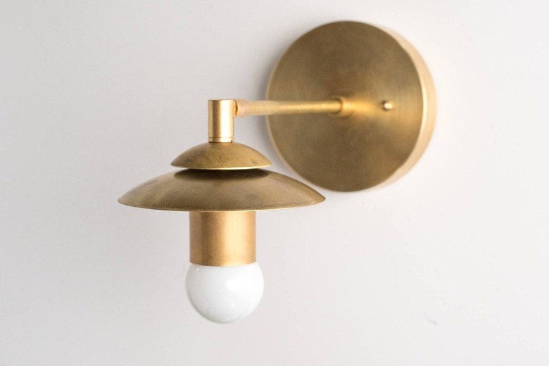 brass sconce