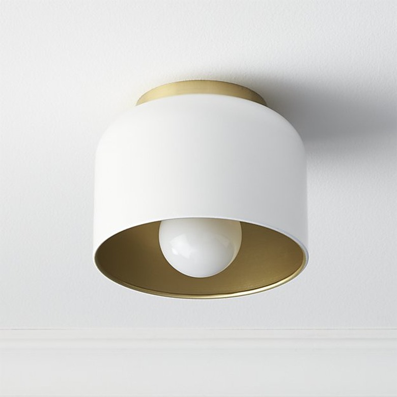 white flush mount