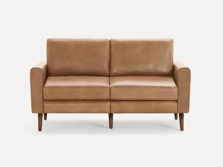 Burrow Block Nomad Leather Loveseat
