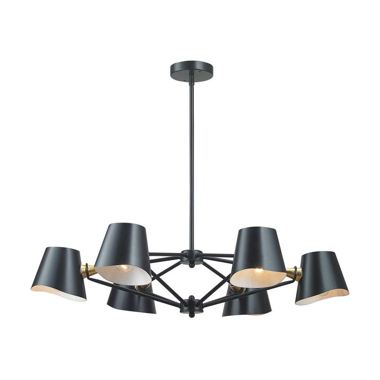 matte black chandelier