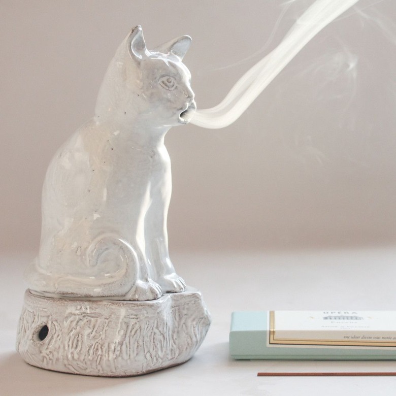 Astier de Villatte Cat Incense Burner