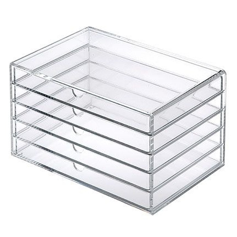 Muji 5-drawer acrylic case.