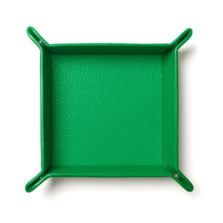 Leatherology green valet tray.