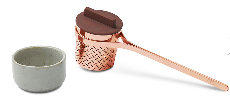 copper tea strainer