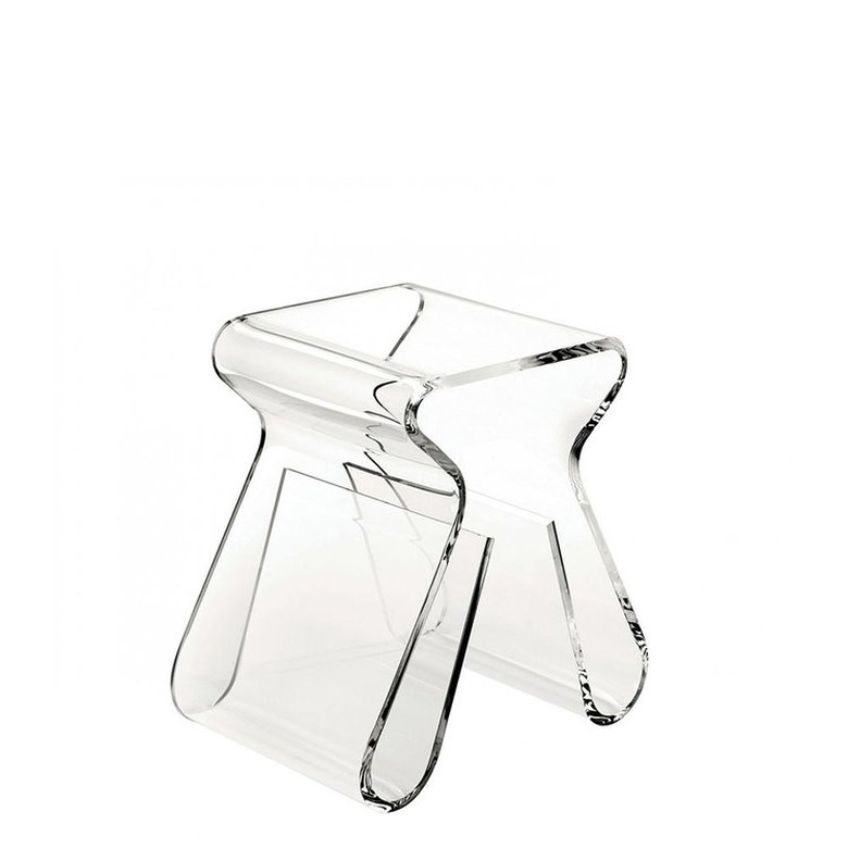modern acrylic accent stool