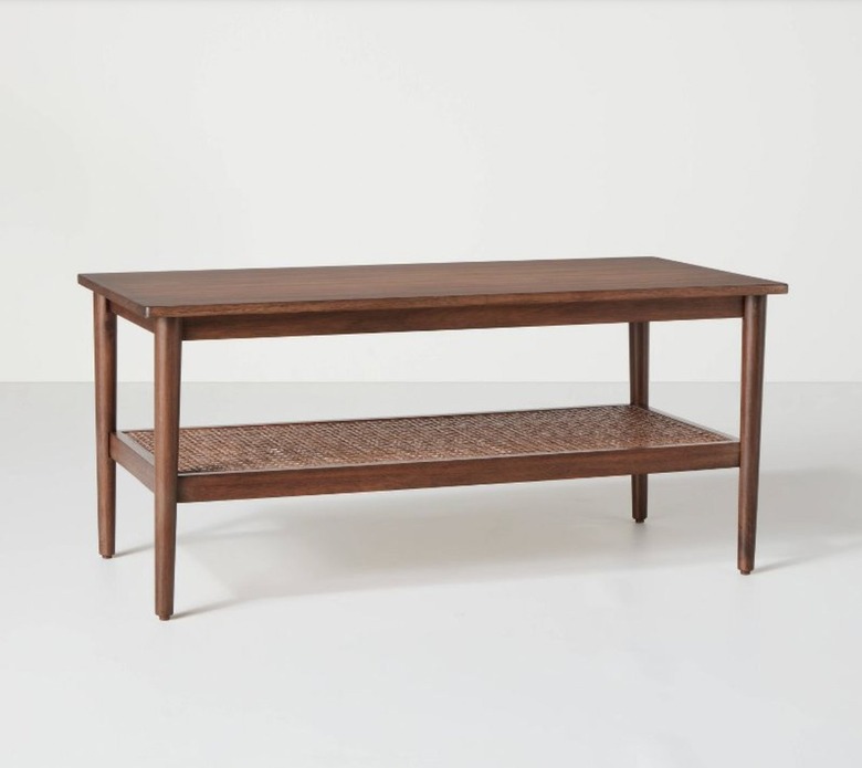 Hearth & Hand With Magnolia Wood and Cane Coffee Table