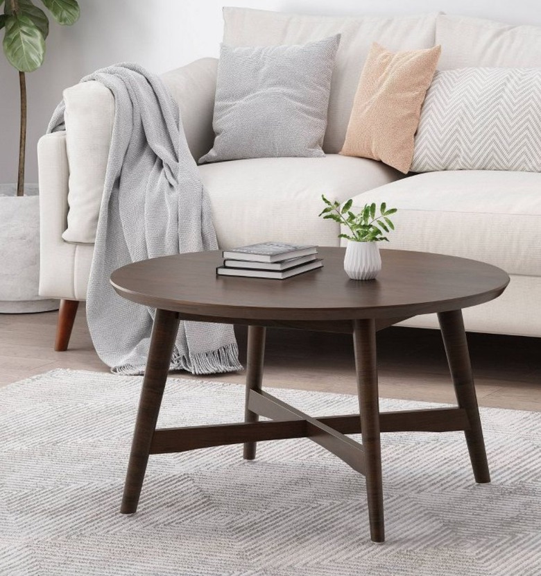 Mid-century round coffee table