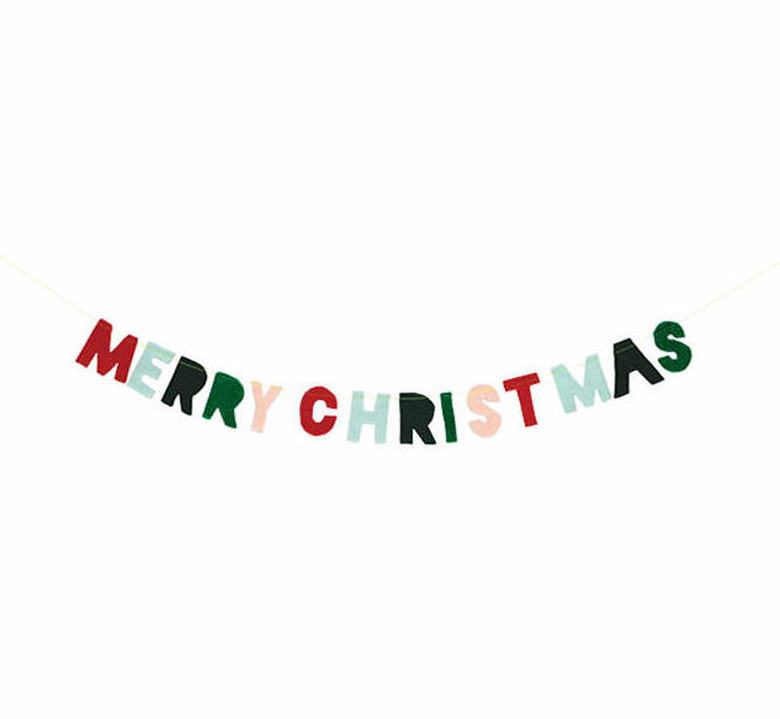 merry christmas garland