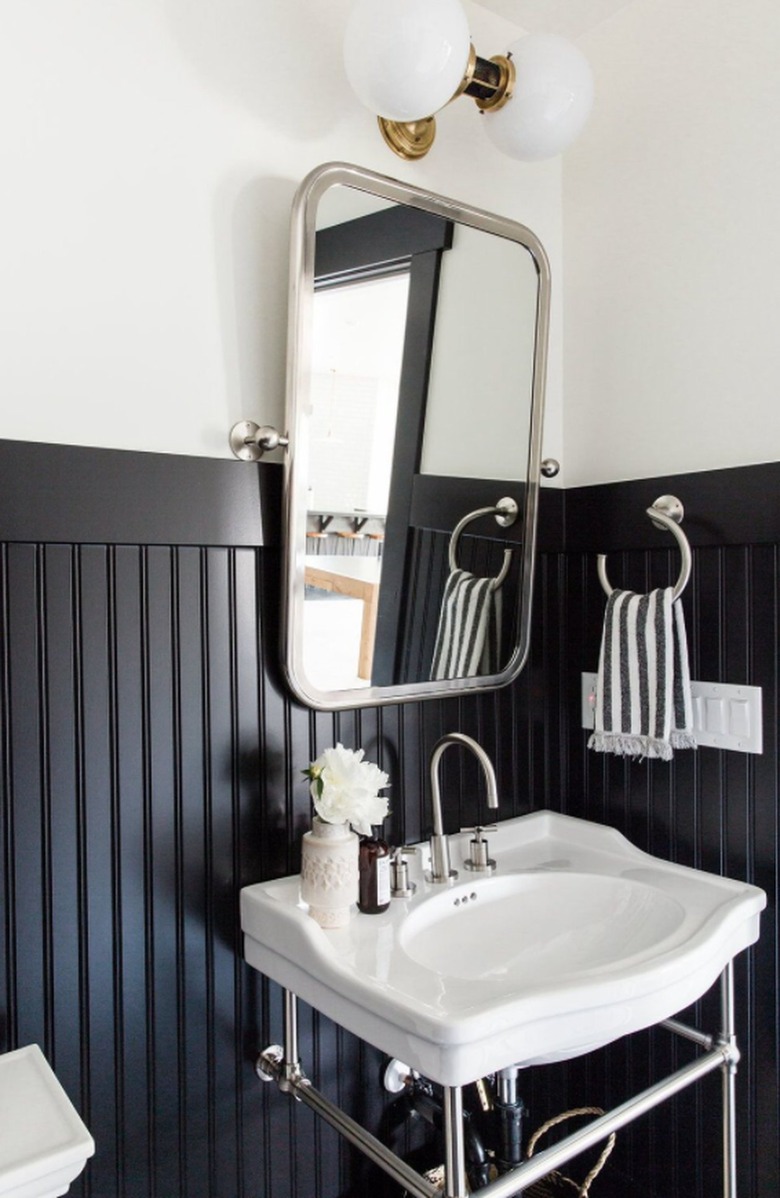 Bathroom with wainscoting