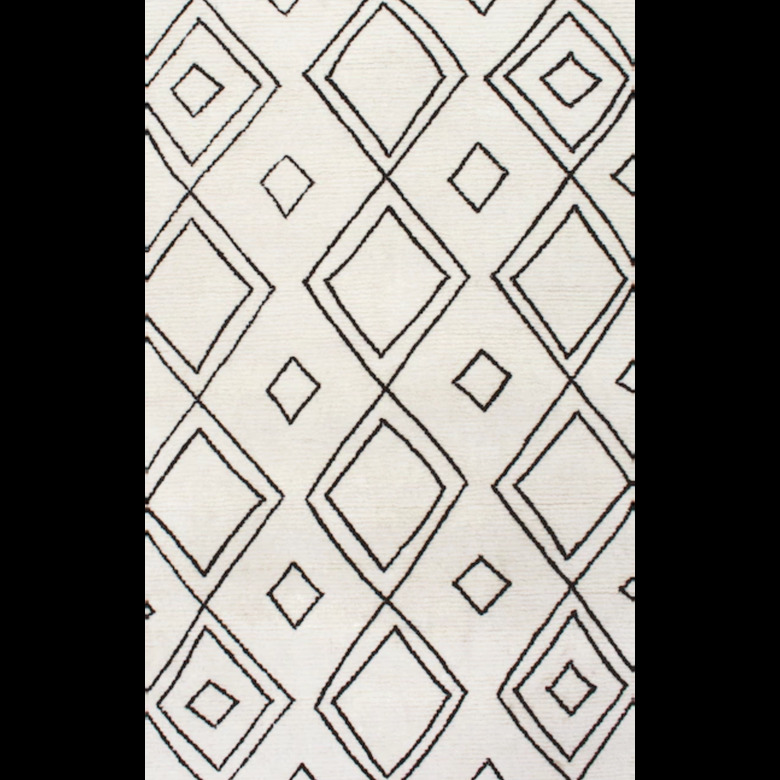 Rugs USA Natural Moroccan Diamond Wool Area Rug