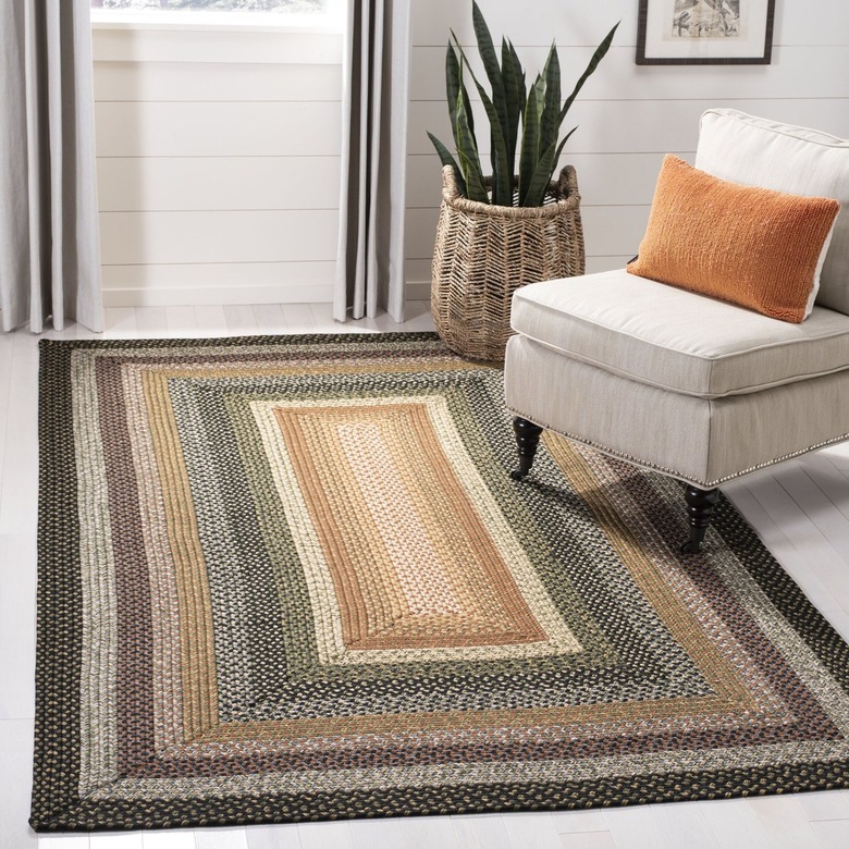 Wayfair August Grove Georgina Geometric Handmade Flatweave Area Rug