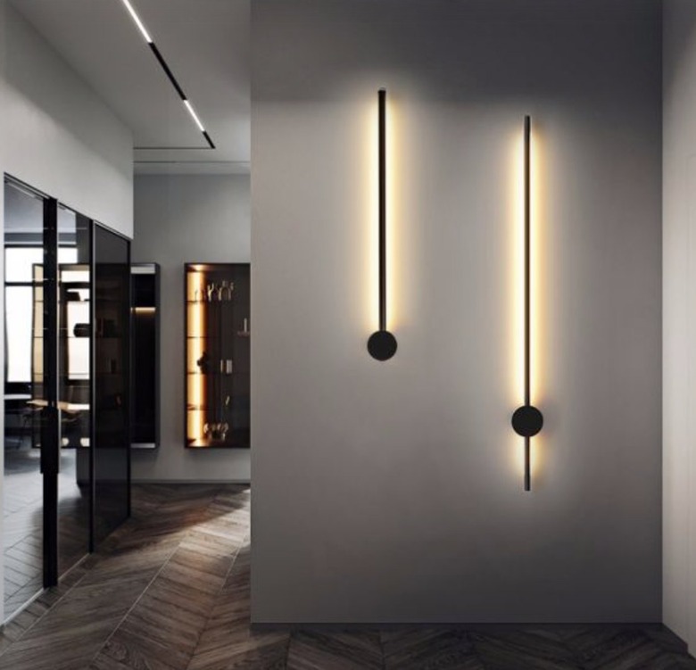 Entryway with sconces