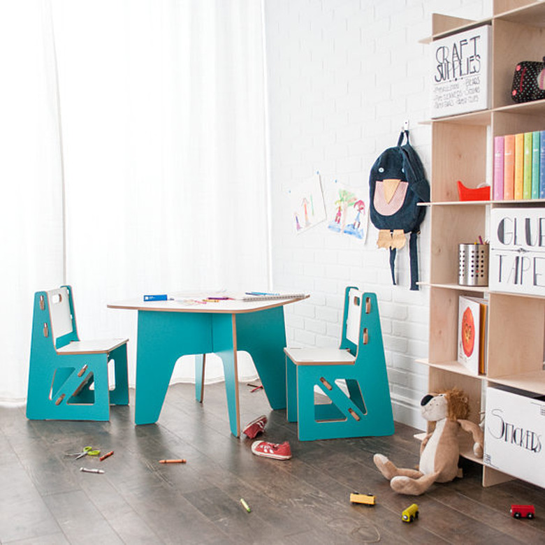 sprout furniture foldable kids activity table and chairs set