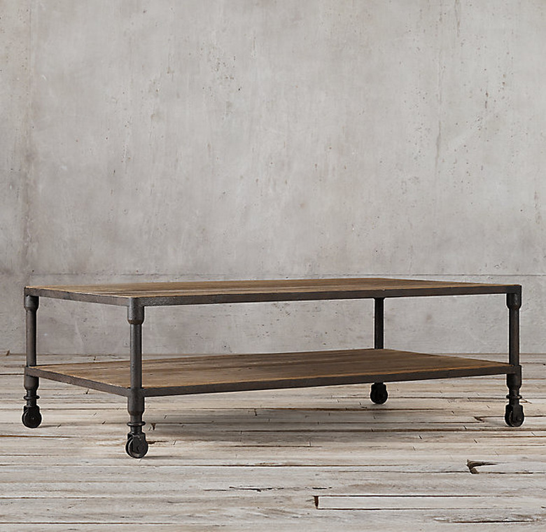 Restoration Hardware Dutch industrial coffee table.