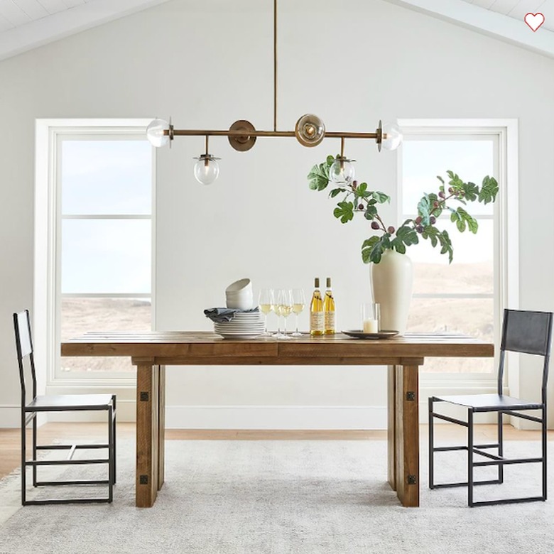 Pottery Barn North Reclaimed Wood Extending Dining Table
