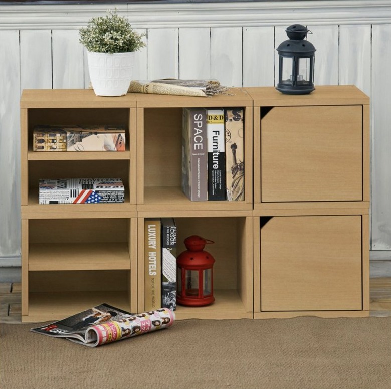 wooden stackable cubbies