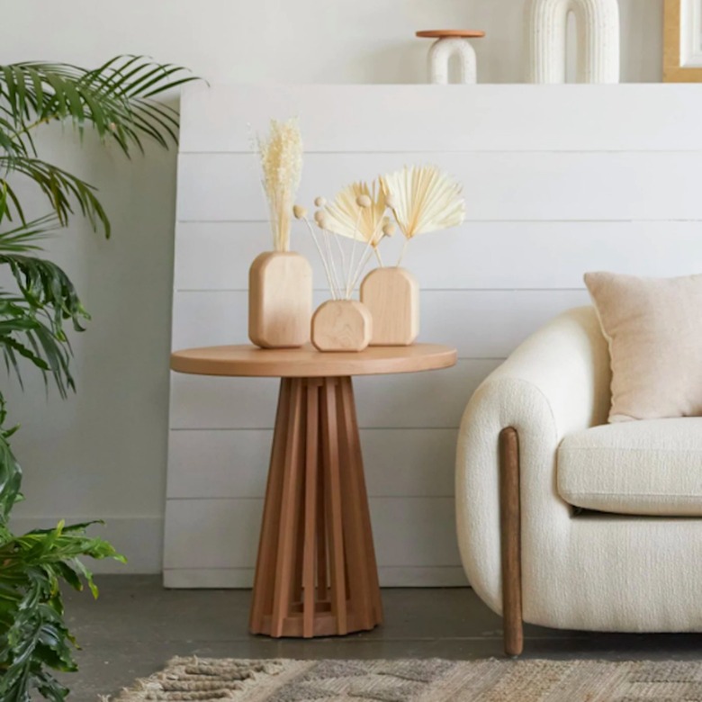 Avocado Wood Accent Table