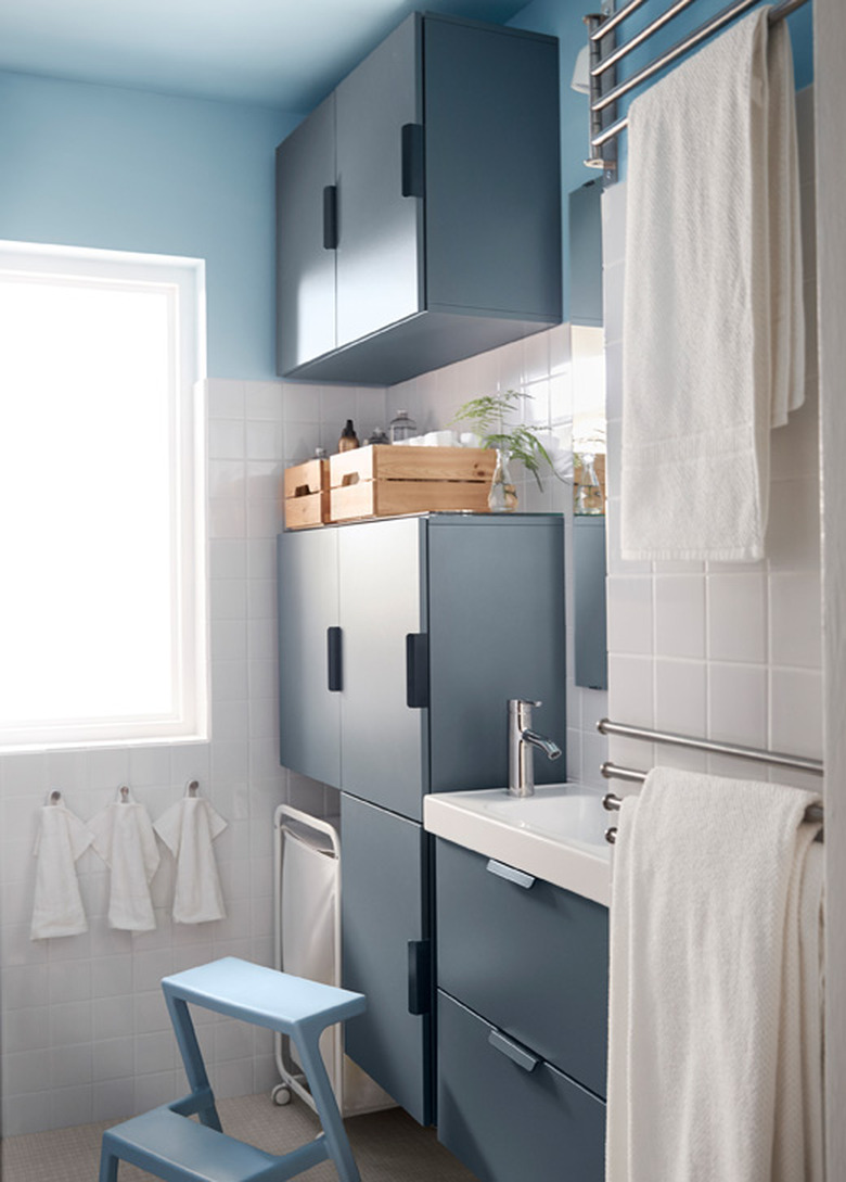 cabinets built flush with ceiling