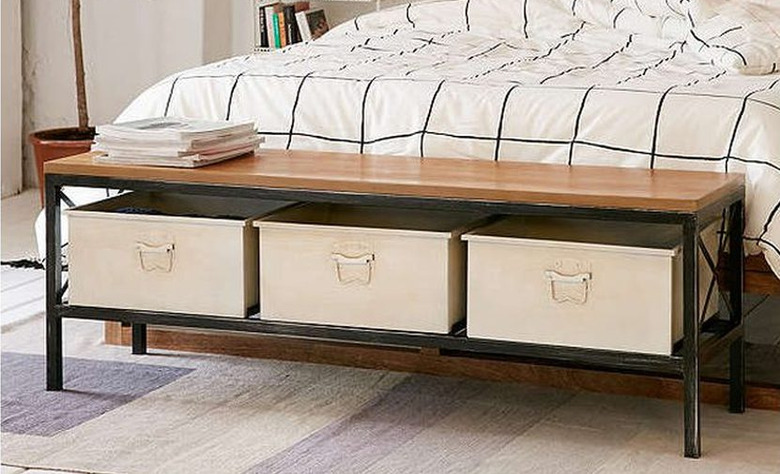 Storage bench organizer