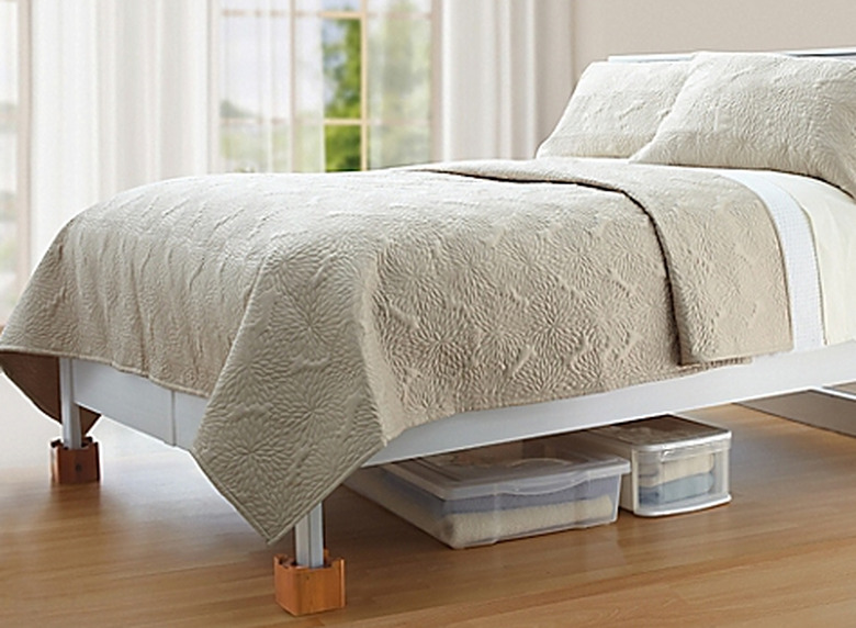 bring the bed up on lifts