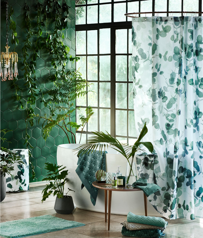 h&m shower curtain