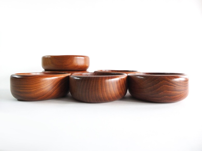 Sowe Konst Teak Salad Bowls set of six