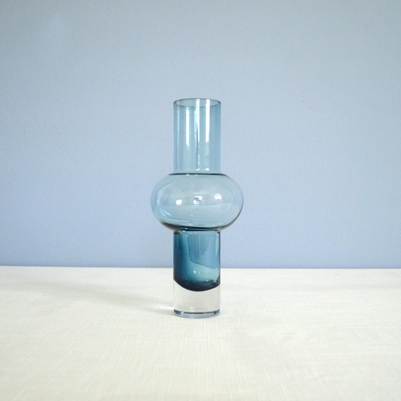 Vintage Scandinavian Bo Borgström for Åseda Glasbruk Cased Glass Vase