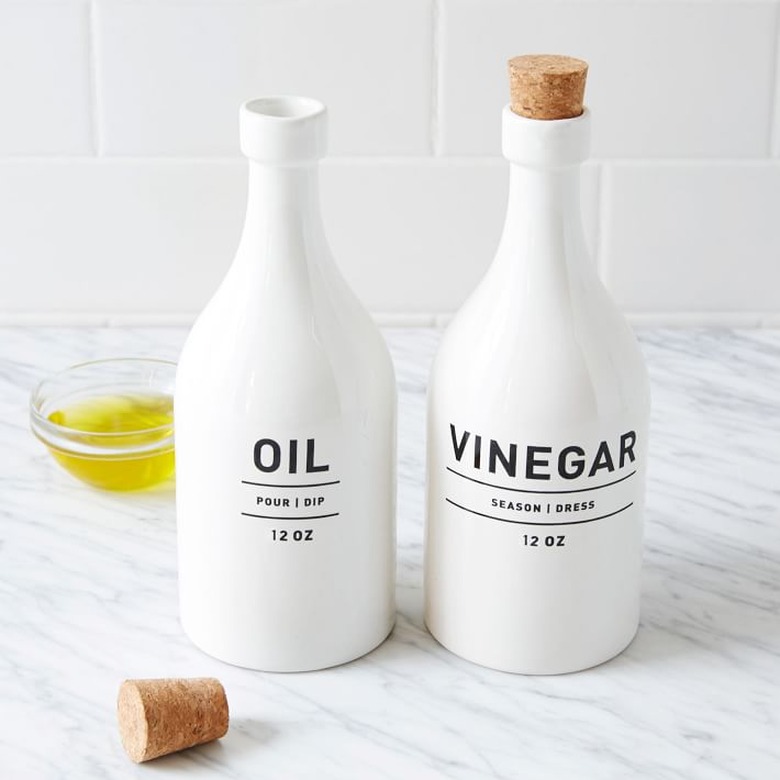oil and vinegar bottles