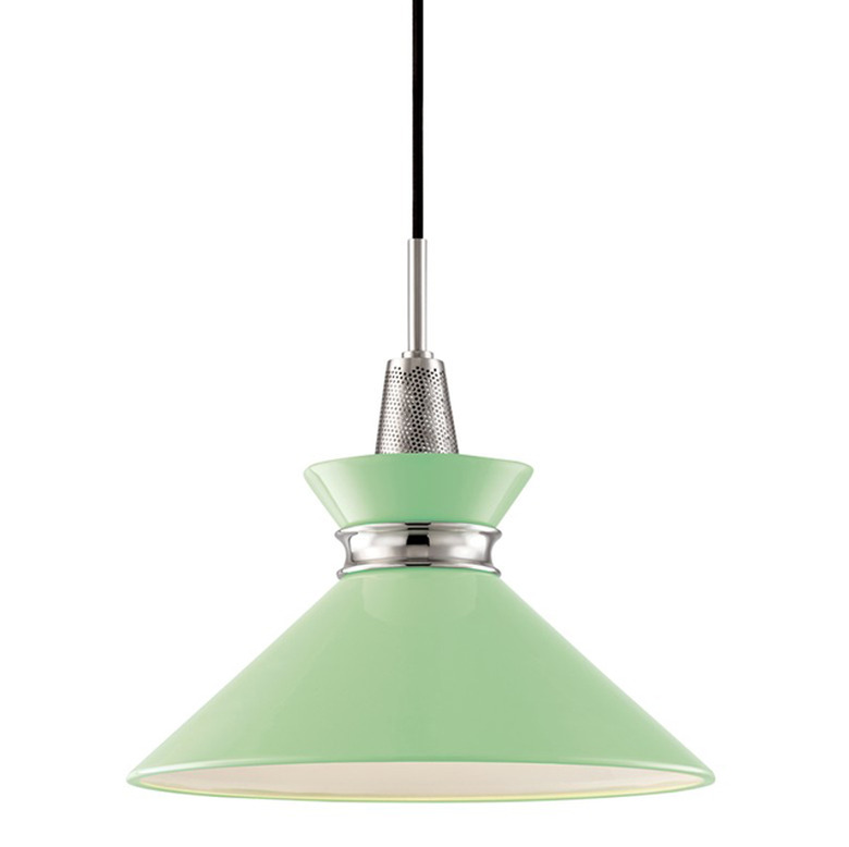Mitzi Kiki 14W Polished Nickel Pendant Light
