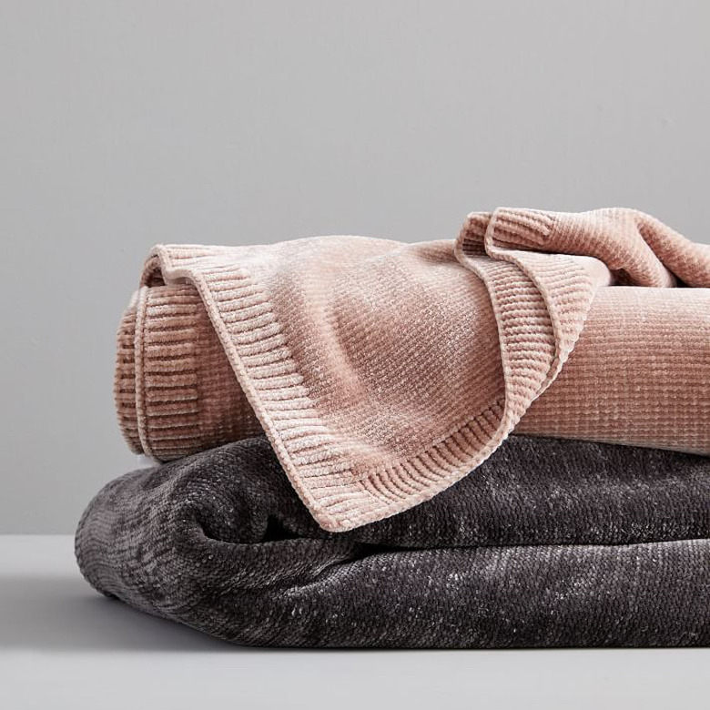 soft chenille throw