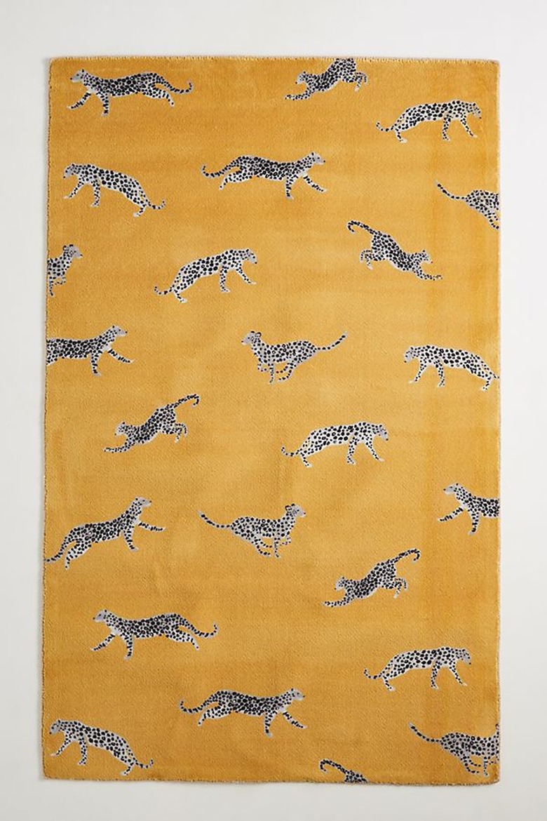 Anthropologie Cheetah Rug