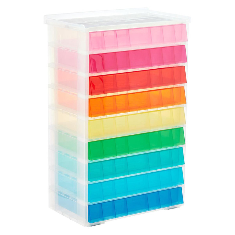 colorful storage unit