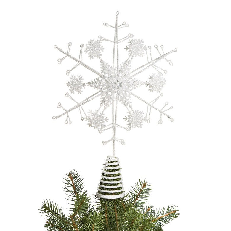 glitter tree topper