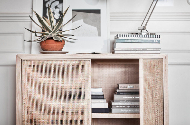 stockholm ikea rattan cabinet
