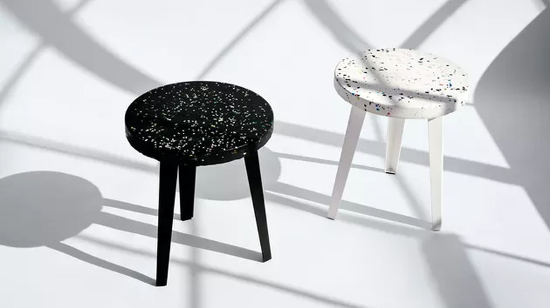 black and white side tables