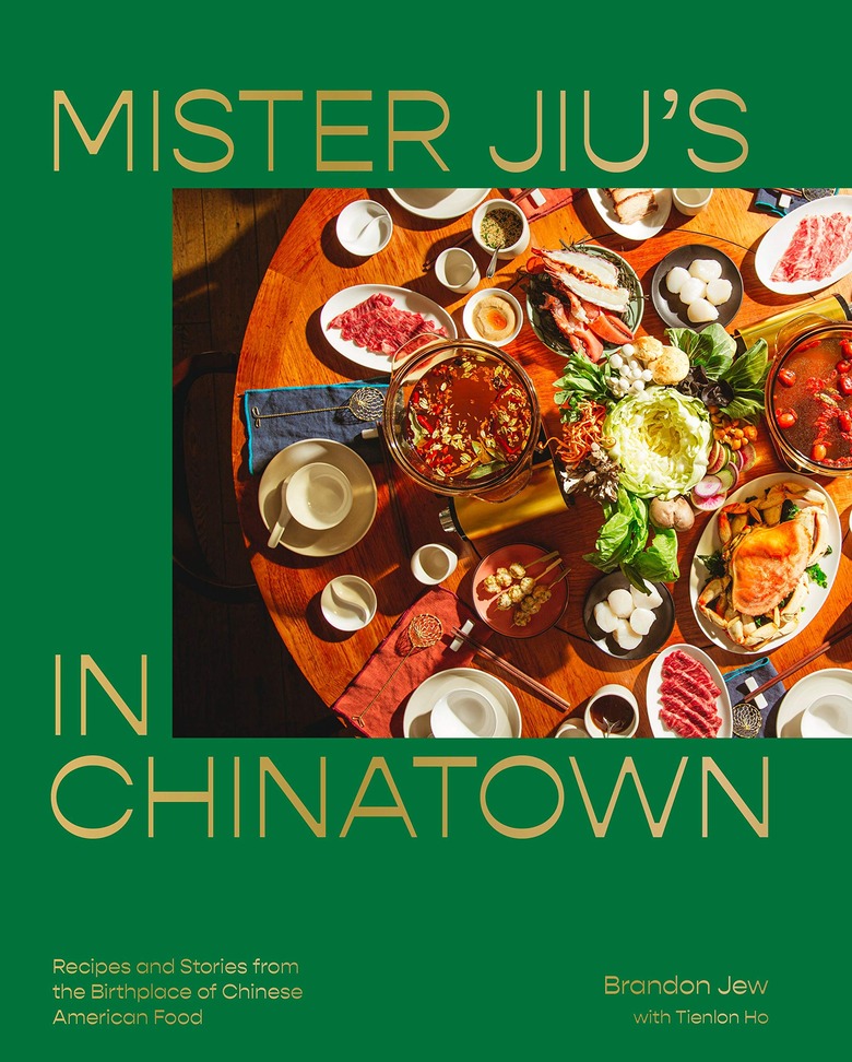 green book cover with photo of food and title Mister Jiu's in Chinatown