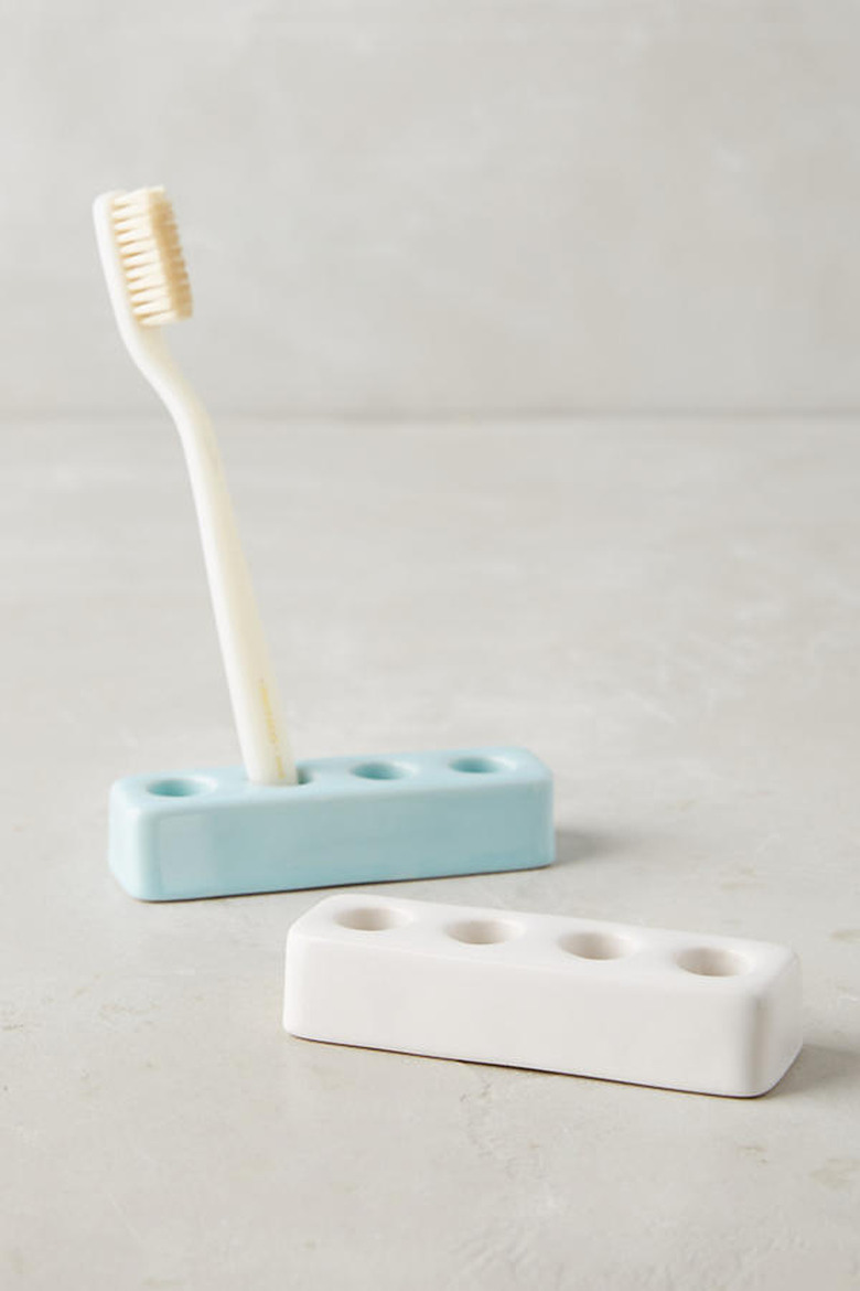 ceramic toothbrush holder