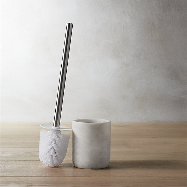 marble toilet brush holder